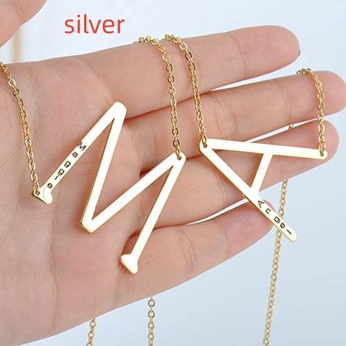 Initial Letter Pendant Necklace
